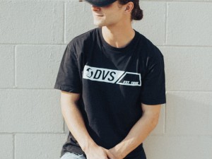 Ropa DVS EST 95 TEE Hombre Negras Blancas España | RY34-997