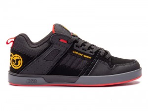 Zapatillas Skate DVS COMANCHE 2.0+ Hombre Negras Amarillo Rojas España | RU60-512