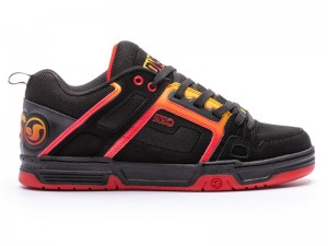 Zapatillas Skate DVS COMANCHE Hombre Negras Rojas Amarillo España | HH82-630