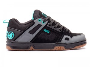 Zapatillas Skate DVS COMANCHE Hombre Negras Turquesa España | BV62-908