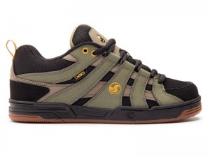 Zapatillas Skate DVS PRIMO Hombre Verde Oliva Negras España | NX63-935